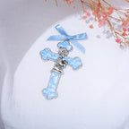 KOMI Baptism Gifts for Boys Blue Enamel Baby Wall Cross Christening Praying Boy Cross Christening and Dedication Baptismal Gifts from Godparents