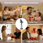 Sziqiqi Dad Gifts from Daughter: Dad Daughter Iron Figurine Father Daughter Decoration for Fathers Day Wedding Christmas Birthday Gifts Statue for Son Husband