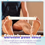 Set of 5 Toe Stretcher Band Separator Spacer Bunion Correction Hallux Valgus Alignment Foot Stretcher Straightener Resistance Loop Yoga Exercise Foot Care with Carry Bag(Coffee)