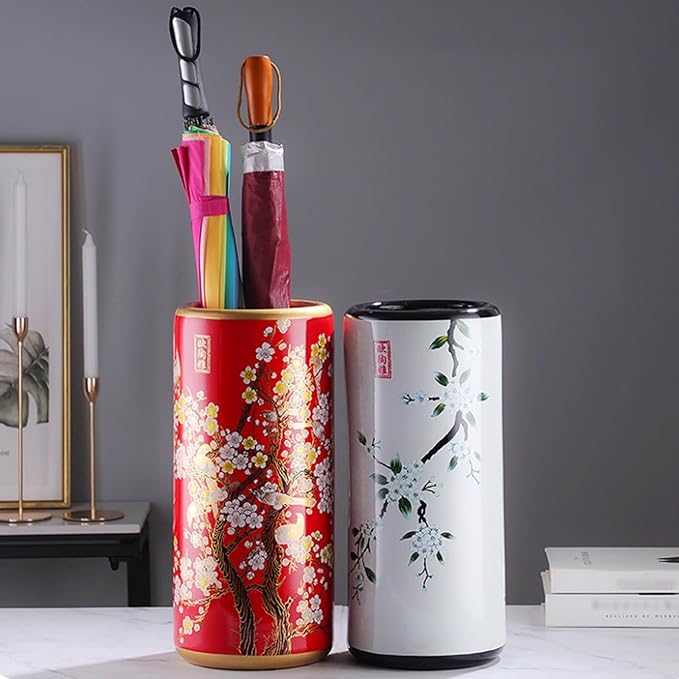 Ceramic Umbrella Holder Umbrella Stand Indoor Entryway Umbrella Holder Stand Indoor Tall Umbrella(E)