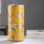 Ceramic Umbrella Stand, Vintage Ceramic Umbrella Stand, Umbrella Holder for Entryway, Multi-Functional Painted Porcelain, for Home Office Entrance Indoor(A)