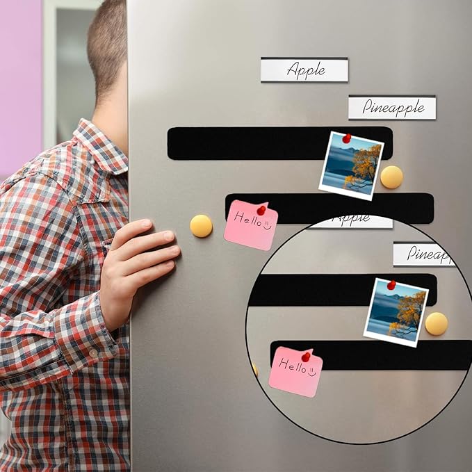 Bulletin Board Cork Board Cork Boards for Walls Cork Board for Office Pin Board Bulletin Boards for Walls (Black)