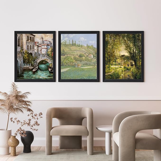 KTKDE Studio Gallery 20X30in Select picture Poster Frame Set of 3, black Wooden frames Display Poster, Posters & Art Prints for Artwork Wall Vertical or Horizontal Display best gift