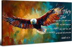 Christian Wall Art Eagle Decor Isaiah 40 31 Wall Art Bible Verse Wall Decor Inspirational Scripture Canvas Prints Eagle Pictures Religious Biblical Artwork for Bedroom Living Room Home Decoration 20x40"