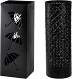2 Pack Umbrella Stands, Metal Umbrella Holder for Entryway,Square Umbrella Rack Organizer Freestanding for Umbrellas,Walking Cane,Wrapping Paper,Hiking Poles