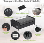 Webetop Under Bed Storage Containers with Wheels,12 inch Under the Bed Storage Bins with Clear Lid for Underneath Small Spaces Dorms, Blankets (2 Pack, 30.7"x17.3"x12")