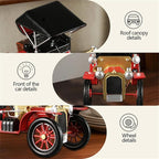 Metal Antique Vintage Car Model - Iron Classic Car Decor Handcrafted Collectible Vehicle Decoration Gift for Farmhouse Decor Decorative Tabletop