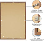 24x36 Picture Frame Brown Set of 3, Display Pictures 20x30 with Mat or 24 x 36 Without Mat, Poster Frames 24x36 for Wall Hanging Horizontal and Vertical