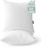MIULEE Set of 2 Throw Pillow Inserts 20x20 Inches, Nowoven Decorative Pillow Inserts for Living Room