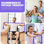 HPYGN 3 Levels Non-Latex Exercise Bands for Physical Therapy & Yoga, Professional Resistance Bands Set for Working Out, Strength Training, Pilates & Rehab, TPE Elastic Stretch Bands for Seniors, Women
