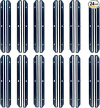 24Pcs Magazine Holder For Binder, 3 Hole Punched，Magazine Organizer, 3 Ring Binder Insert Strips, Organizer, Storage, Black