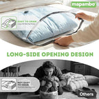 Mapambo Vacuum Storage Bags with -60000Pa USB Pump, 15 Pack Vacuum Seal Bags for Clothing Travel in 3 Sizes, Travel Vacuum Bags with Pump, Saving up to 80% of Luggage Space (15 Combo Size)