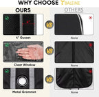 BALEINE 2PK Heavy Duty Garment Bag with Shoe Storage Travel Bag for Dresses, Suit, Coats Travel Essential (43", Black)