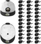 36 Pack Adhesive Hat Hooks for Wall, Super Strong Hat Rack for Baseball Caps, Hat Organizer Display for Home Decor, Hat Hangers Holder for Wall, Door, Closet, No Drilling - USA Patented (Black)