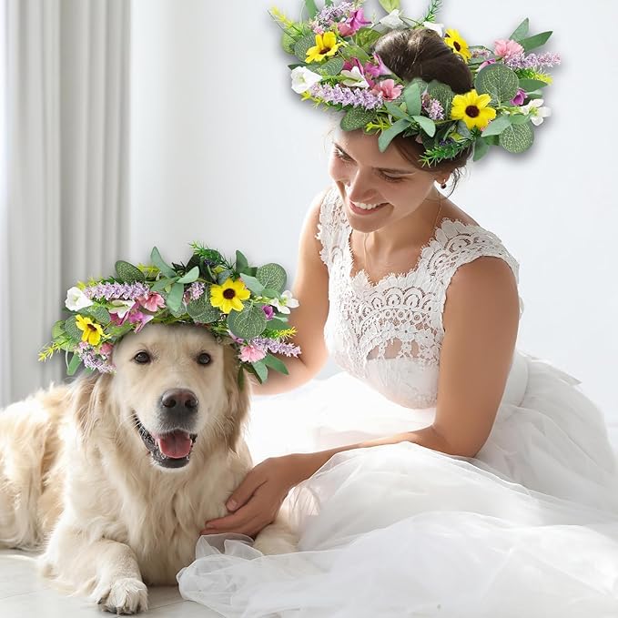 12 Pcs 3inch Spring Summer Artificial Flowered Wreath Mini Floral Wedding Candle Rings Wreaths Kitchen Cabinet Swags Wreath Pillar Candle Holder for Wedding Spring Summer Home Door Tabletop Decoration