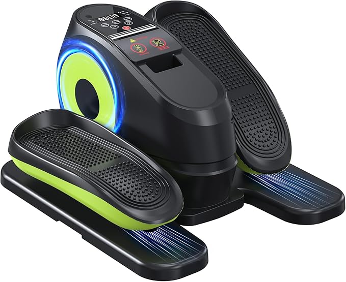 Under Desk Elliptical Machine with Remote Control, 16 Adjustable Speed Electric Ellipse Leg Exerciser Pro As Seen On TV for Senior, Portable Quiet Seated Pedal Exerciser
