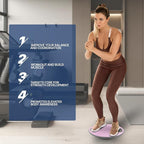 MADOG Wobble Balance Board for Adults, 15.5" TPR Non-slip Surface with Handle for Workout Core Trainer Physical Therapy, Home Gym Stability Board
