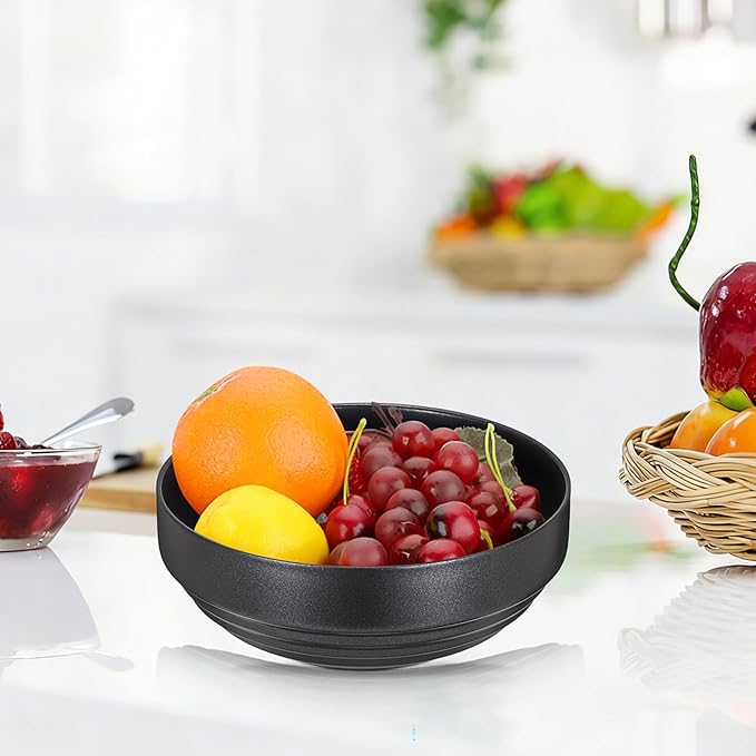 Key Holder Bowl for Entryway Table Round Catchall Bowl for Coin Fruit Holder Decorative Serving Bowl for Coffee Table Kitchen Counter, 7.4 Inches