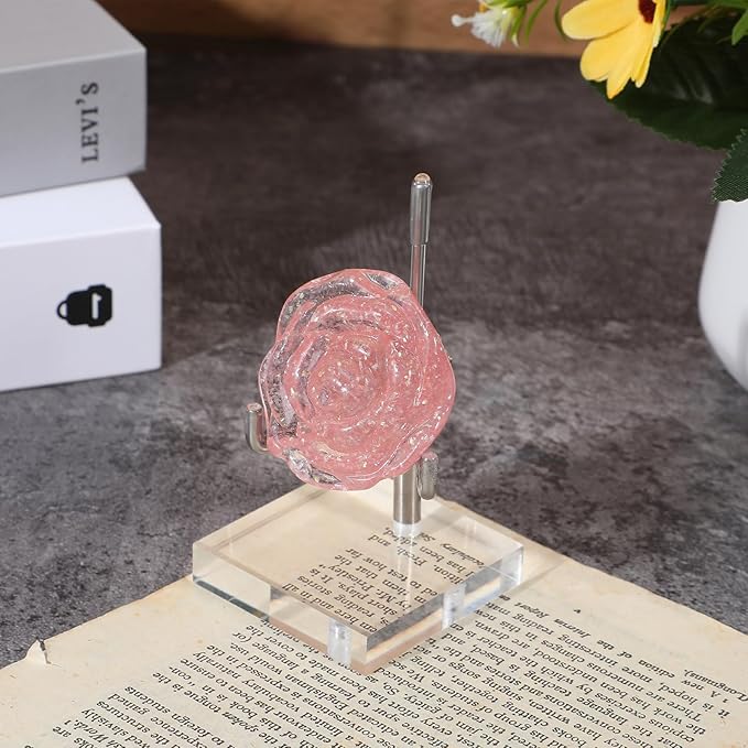 16 PCS Adjustable Metal Arms Display Stand, 2 X 2 X 3.5 Inch Small Rock Display Stand with Acrylic Base Small Displays Easel Holder Crystal Displays Stands for Picture Coral Geodes Mineral Agate