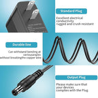 Power Cord for ProForm Elliptical Smart Strider 390 395 475 510 E, 480 490 500 600 LE, 400 700 510 EX, Cardio Cross Trainer Exercise Bike Charger Cable Cord