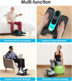 2025 New Under Desk Elliptical Machine,Portable Seated Pedal Exercise Machine for Seniors, 12 Adjustable Speed Elipse Leg Exerciser with Remote Control,Quiet Foot Exercise Machine for Home Office