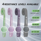 LEEKEY Resistance Bands, Exercise Bands with Handles,Pull Up Assist Bands - Band Set with Door Anchor - Bands for Working Out,Band for Men and Women Fitness Training,Home Workouts