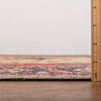 Keen Home Design 8x10 Rug - Machine Washable Area Rug with Non-Slip Backing, Ideal for Living Room, Dining Room, Bedroom - Vintage, Easy Clean, Durable, Low Pile Rug - (8' x 10')