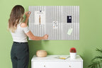 Large Cork Board for Walls, Yunihome 12 Pack 36" x 48" Felt Bulletin Board Wall Tiles for Home Kitchen School Office Wall Decor with Assorted Colors DIY Decorative Push Pins Sets
