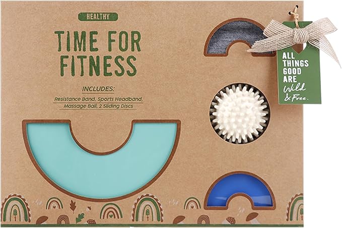 Creative Fitness Yoga Gifts Incluude massage ball resistance band sports headband sliding discs Pilates Kit at Home Workout Yoga Kit for Women Mothers Day Birthday Gifts Sets for Girl & Mom