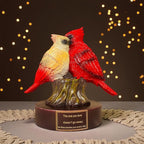 Cardinal Figurine of Resin, Red Bird Collectible Figurines Home Decor,Cardinal Gifts for Women,Memorial Sympathy Gifts for Loss of Loved One