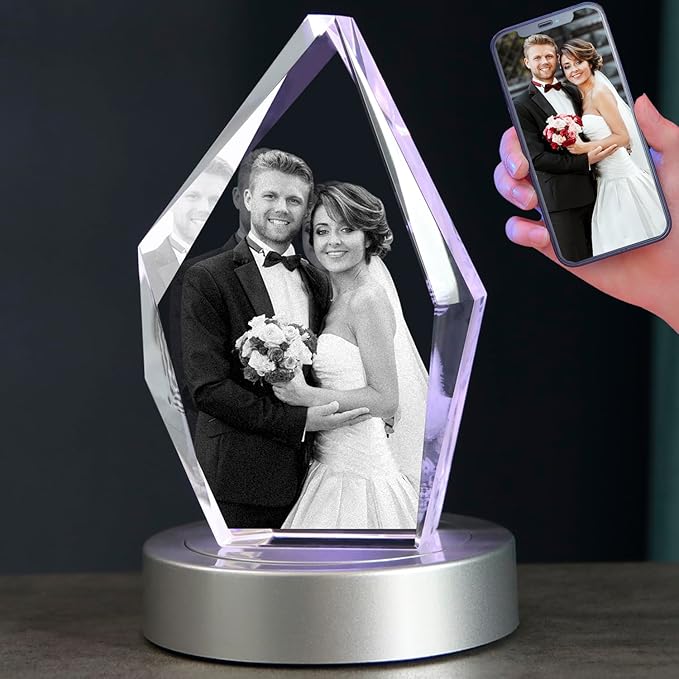 Personalized Retirement Gift for Women,Men,3D Photo Crystal,Customized Anniversary,BirthdayGift.Happy Retirement Keepsake,Customized Retired Gift for Colleagues,Boss,Friend Teacher Doctor