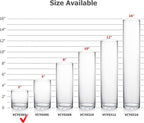 WGV Cylinder Vase, 3" W x 3" H, Clear Skinny Narrow Glass Candle Holder Bud Floral Container Planter Terrarium for Wedding Party Flowers Centerpieces Home Office Decor, 1 Piece