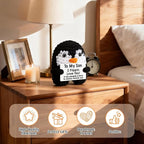 Belatelove Son Gifts from Mom Dad, Handmade Crochet Mini Penguin Mother Day Birthday Gift for Son Teen Bonus Step, to My Son Gifts for Birthday, Funny I Love You Fathers Day Easter Decor