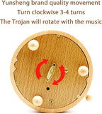 ROSIKING Classical Music Box Revolve Musical Boxes Christmas Birthday Valentine's Day Gifts for Lover, Boyfriend, Girlfriend, Husband, Wife Plays Hush Little Baby
