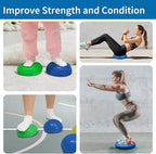 Wobble Cushion Set for Sensory Kids and Balance Training - Disc Plus 4 Pods, Board With Pump, Inflatable Stepping Pads for Adults