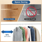 SPECILITE Wire Metal Clothes Hangers Bulk 200 Pack for Standard Size Suits, Coats, Shirts, Pants, Skirts, Space Saving, Non Slip,16 Inch 12 Gauge Ultra Thin, Silver