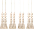 BESPORTBLE 8pcs Wood Bead Garland Ornaments Farmhouse Beads with Tassel Ornaments Hanging Decoration for Closet Handle Door Handle