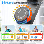 ANCHEER Elliptical Exercise Machine, Elliptical Trainer for Home Gym Exercise Equipment 550Lbs Max Weight, Ultra-Silent Elliptical Machine 16 Resistance Levels Pulse Rate Grips