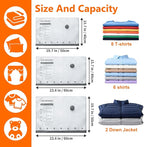 15 Pack Travel Vacuum Storage Bags with USB Electric Pump, Vacuum Seal Bags for Clothing - Space Saver for Clothes, Compression Travel Packing Bags for Luggage and Suitcase.