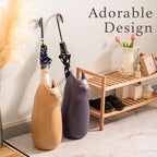 PaletteLife Cat Umbrella Stand, Medium Ceramic Umbrella Holder for Entryway, Cute Scandinavian Decorative Umbrella Rack, Brown