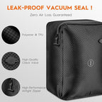 Vacuum Bags with Wireless Pump– Space Saver Compression Bags for Luggage, No Checked Baggage, Triple Your Luggage Space, IP68, Reusable, Fits 20/24/28 Inch Suitcase (3PC+Pump (No Tracker))