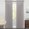 Sweet Home Collection Window Curtains Treatment Panel 63" or 84" Long in Stylish and Unique Patterns and Designs for All Home Décor Ribcord Gray