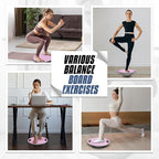 MADOG Wobble Balance Board for Adults, 15.5" TPR Non-slip Surface with Handle for Workout Core Trainer Physical Therapy, Home Gym Stability Board