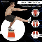 EVERYMATE Squat Block Athletic Balance Trainer for Stretching, Fitness, and Physical Therapy, Improve Balance, Stability, and Athletic Performance, Home Gym and Personal Training Equipment