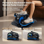Under Desk Elliptical Machine,Electric Ellipse Leg Exerciser as See on TV with Remote Control,12 Level Speeds Seated Pedal Exerciser for Seniors Adults, Manual & Auto Mode