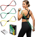 Resistance Band Figure 8 Exercise Cord, Fitness Resistance Bands with Handles, Exercise Tube Band for Arm and Shoulder Stretch