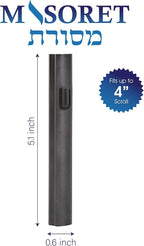 1-Piece Aluminum Door Mezuzah Cases: Special Profile, No Holes, 4-Inch 10cm Hebrew Parchment Scroll Holder Boxes