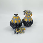 Enchanted 3D Egg with Miniature Inside - Handcrafted Printed Collectible | Fantasy Decor & Gift (Graduation Dragon & Egg (Box))