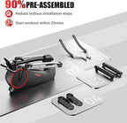Elliptical Machine, Elliptical Exercise Machine for Home with Hyper-Quiet Magnetic Driving System, Elliptical Trainer with 15.5IN Stride, 350LBS Loading Capacity
