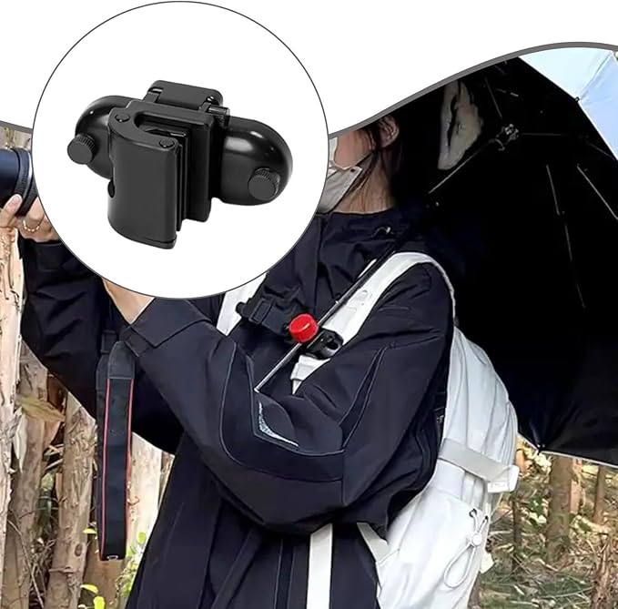 Vaveren Umbrella Holder Rain Stand Versatile Unisex Compact Comfortable Fishing Shelter Bracket Mount Accessory for Travel Gardening, Clip 1 Piece